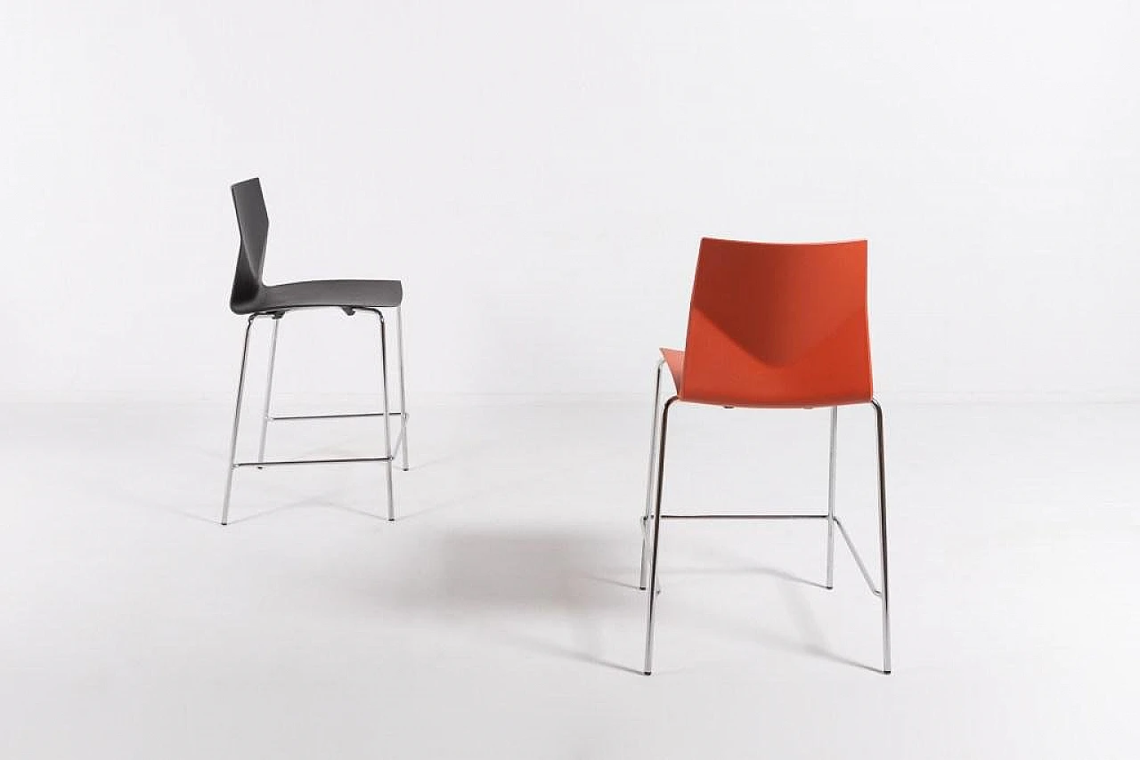 4 Stools by Strand+Hvass in steel, late 20th century 7