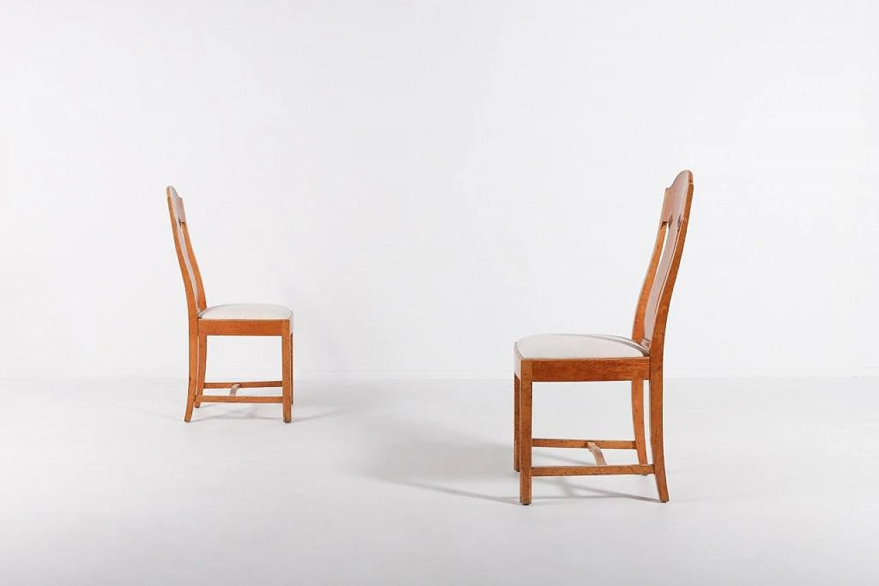 Pair of wooden chairs by Nordiska Kompaniet, 1930s 4