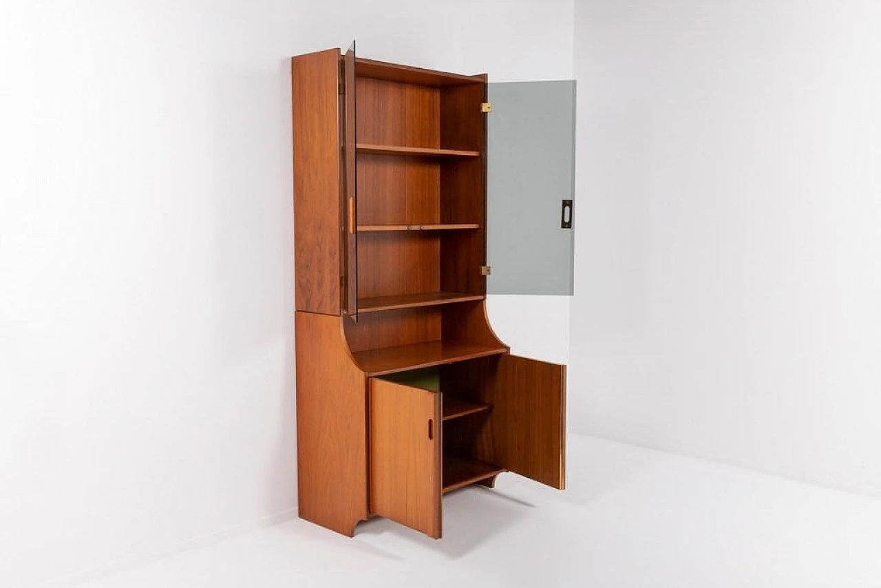 Italian Modern Walnut Cabinet, 1960s 2