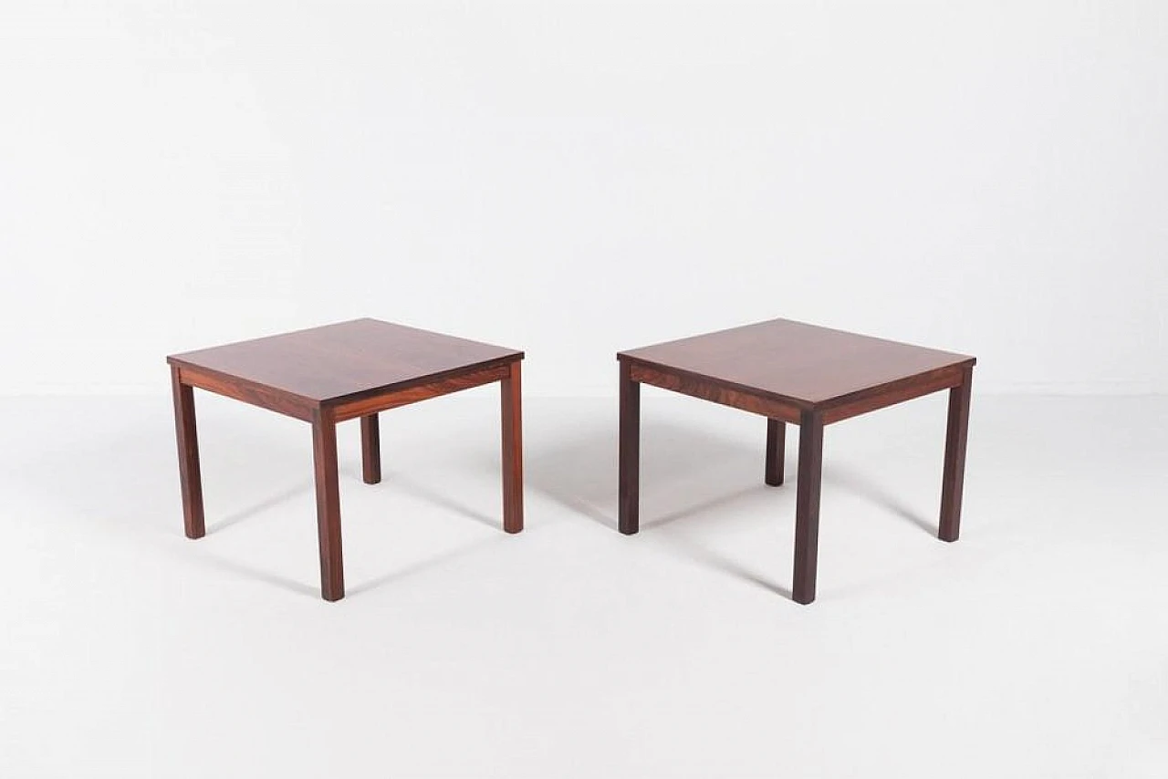 Danish Side Tables in Rosewood from Gangso Mobler, 1970s, Set of 2 1