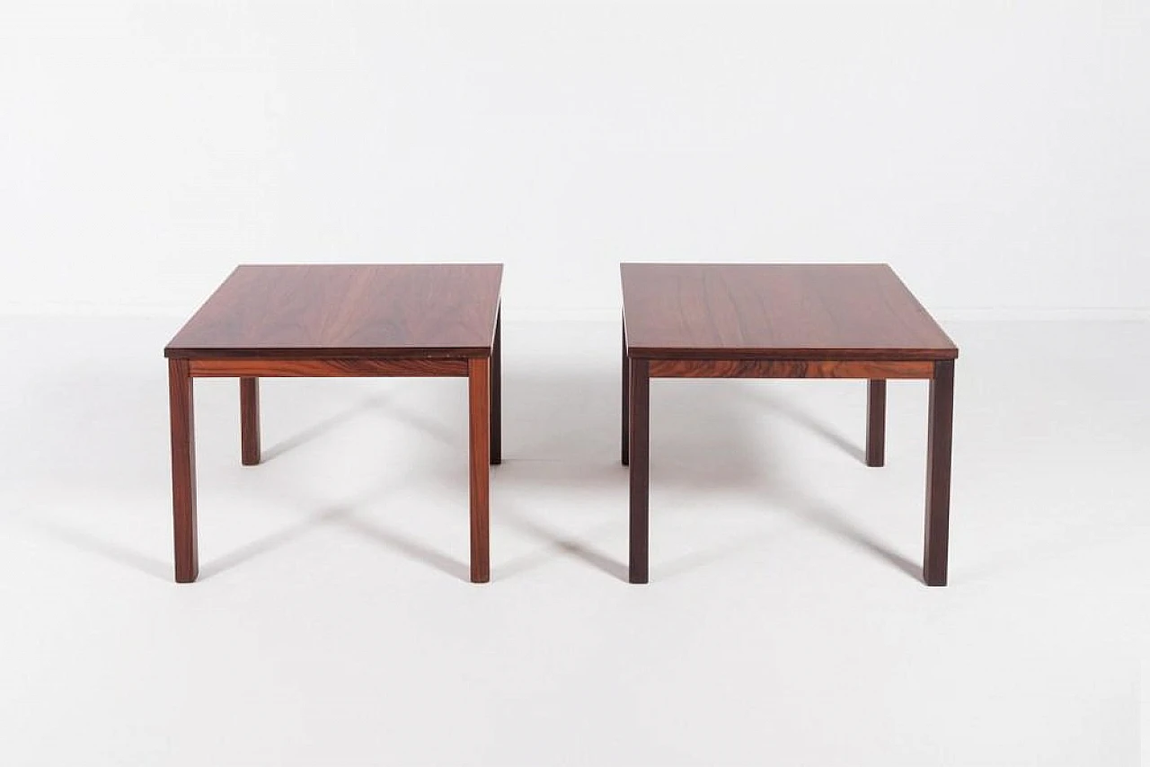 Danish Side Tables in Rosewood from Gangso Mobler, 1970s, Set of 2 3