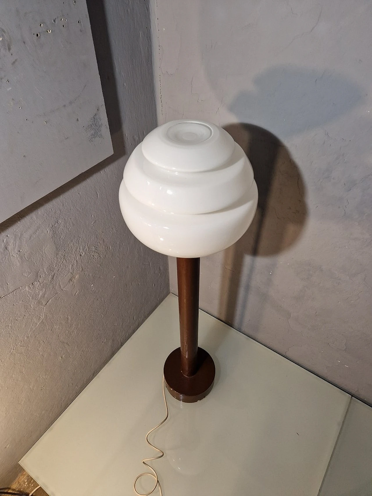 Lampada da terra in ghisa di Roberto Pamio per Leucos, anni '60 4