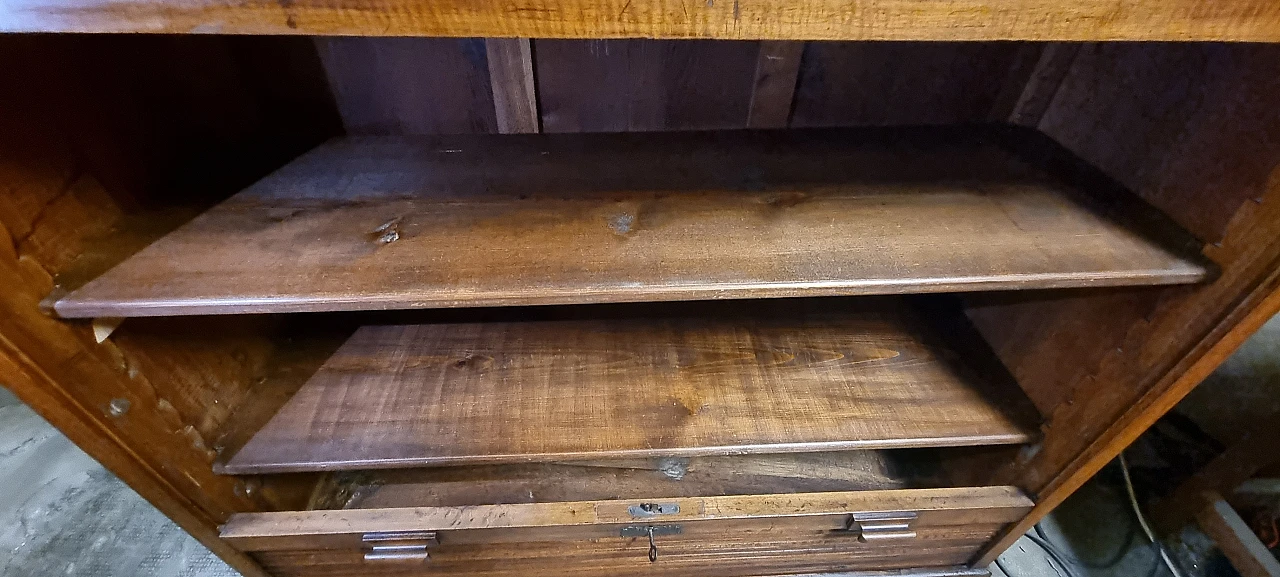 Oak shutter office cabinet 10