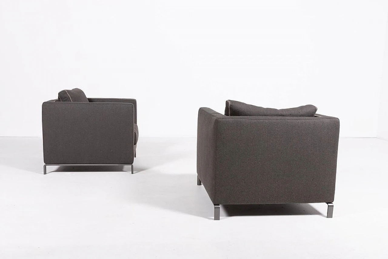 Pair of Armchairs Ray by Antonio Citterio for B&B Italia 4