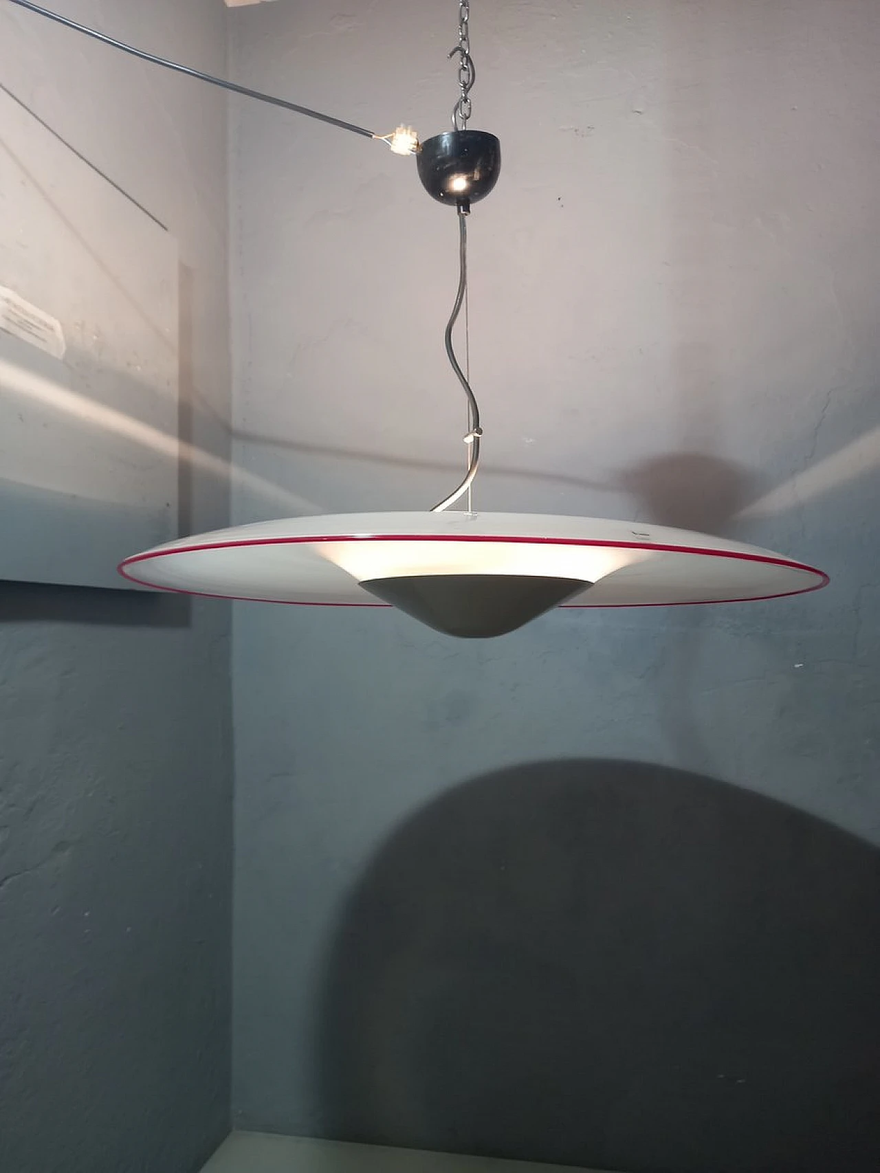 Coppia di lampadari in vetro rosso di Itre Murano, anni '60 9