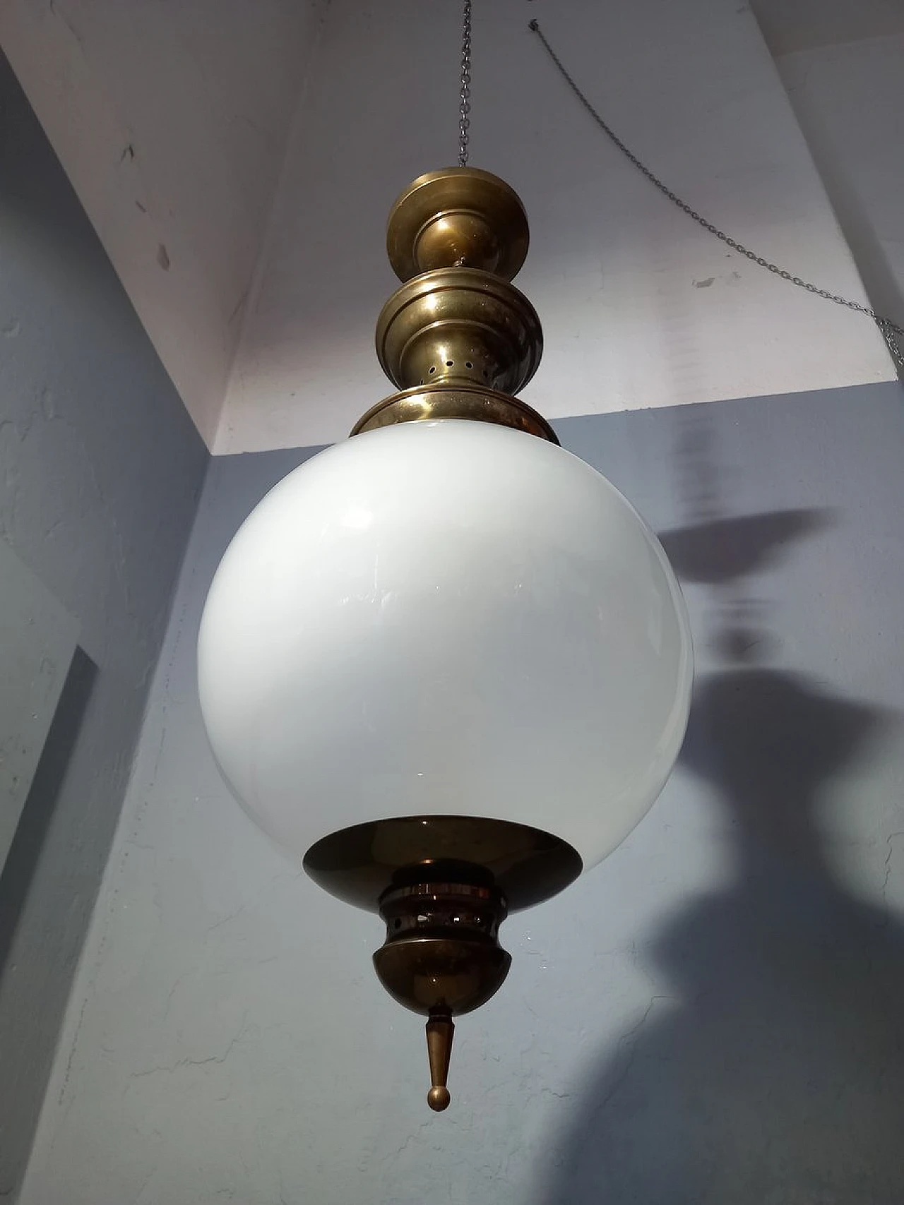 Lampadario Boccia Ls1 vetro di Caccia Dominioni per Azucena, anni '60 2