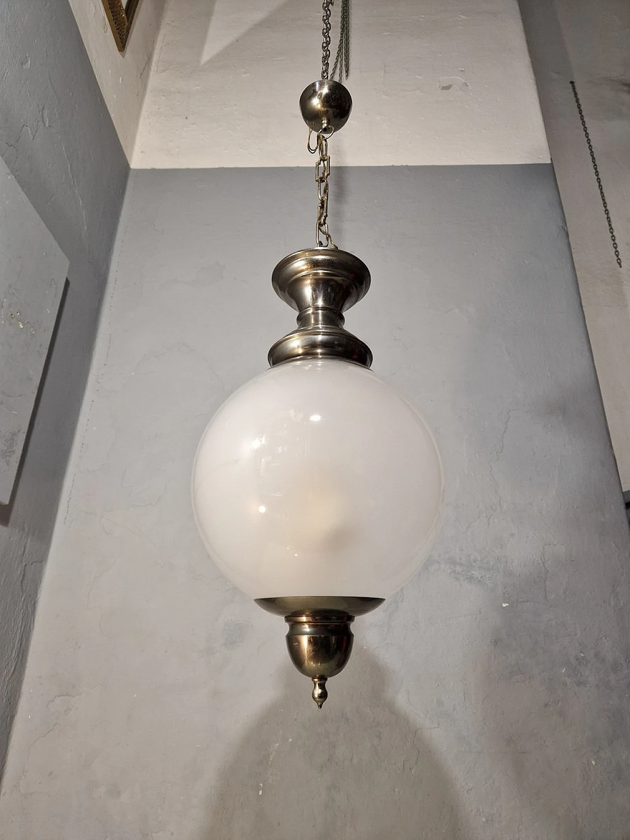 Lampada L1 in vetro di Luigi Caccia Dominioni per Azucena, anni '60 1