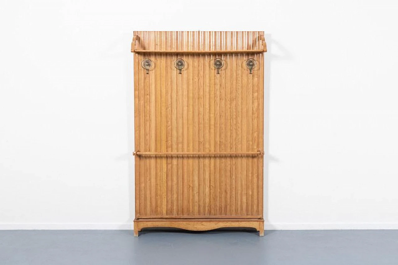 Mid-Century Modern Hallway Wall Panel with Stools, 1950s 4