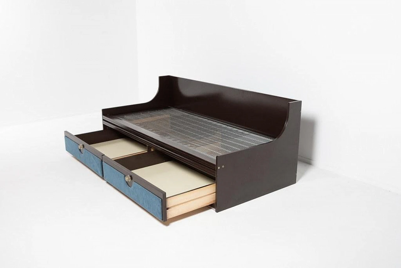 Italian Single Bed Frame from La Permanente Mobili Cantu, 1980s 2