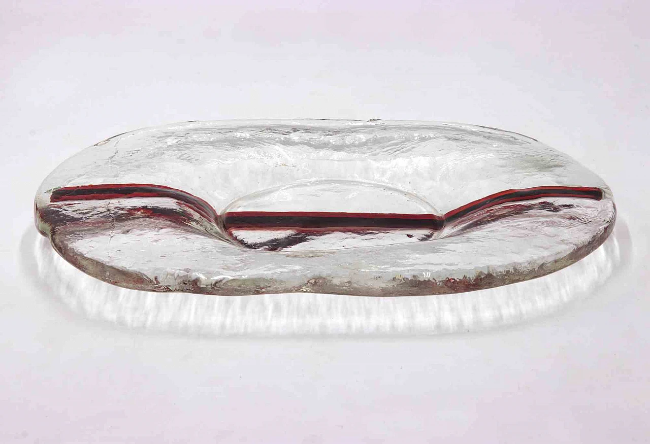 Aureliano Toso, Murano Glass Plate 1960s-1970s 2