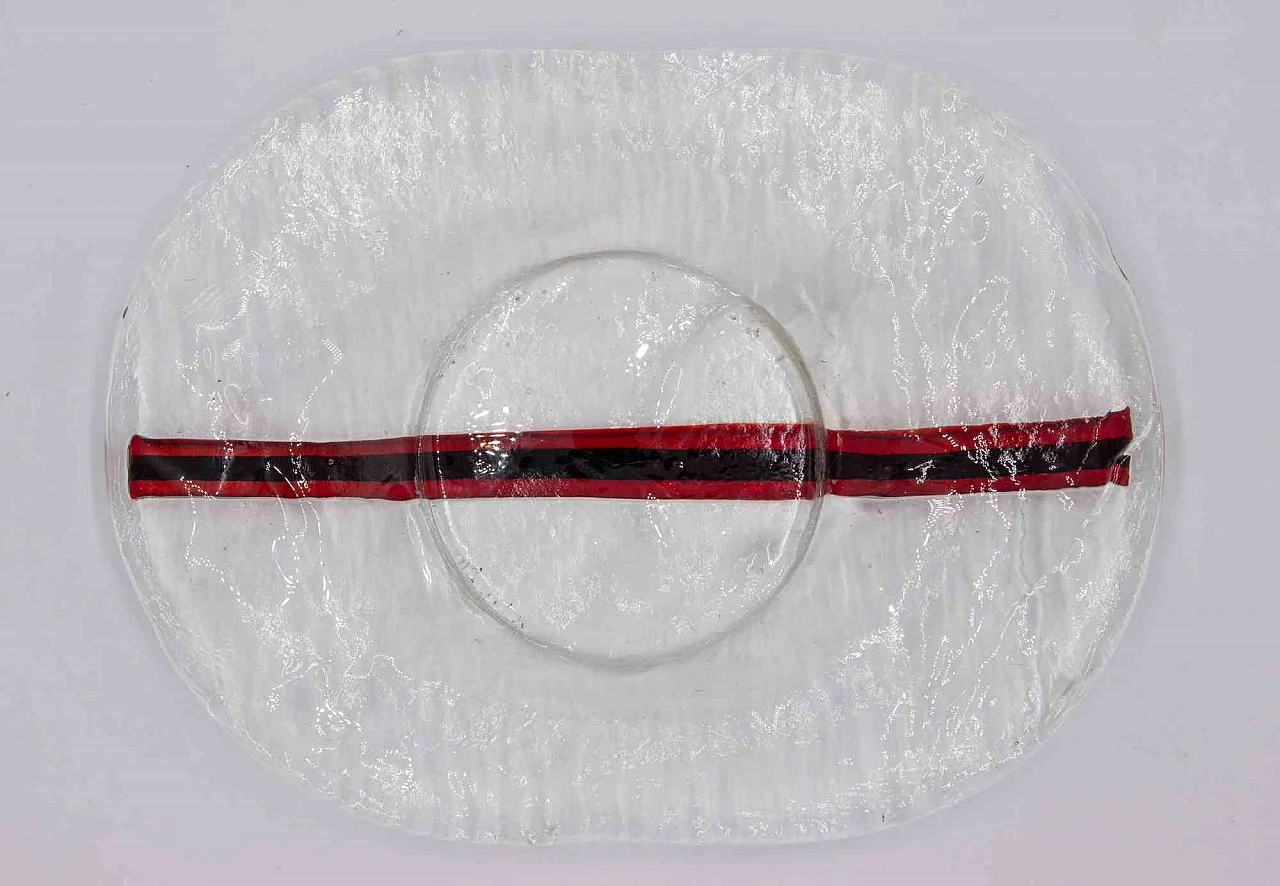 Aureliano Toso, Murano Glass Plate 1960s-1970s 4