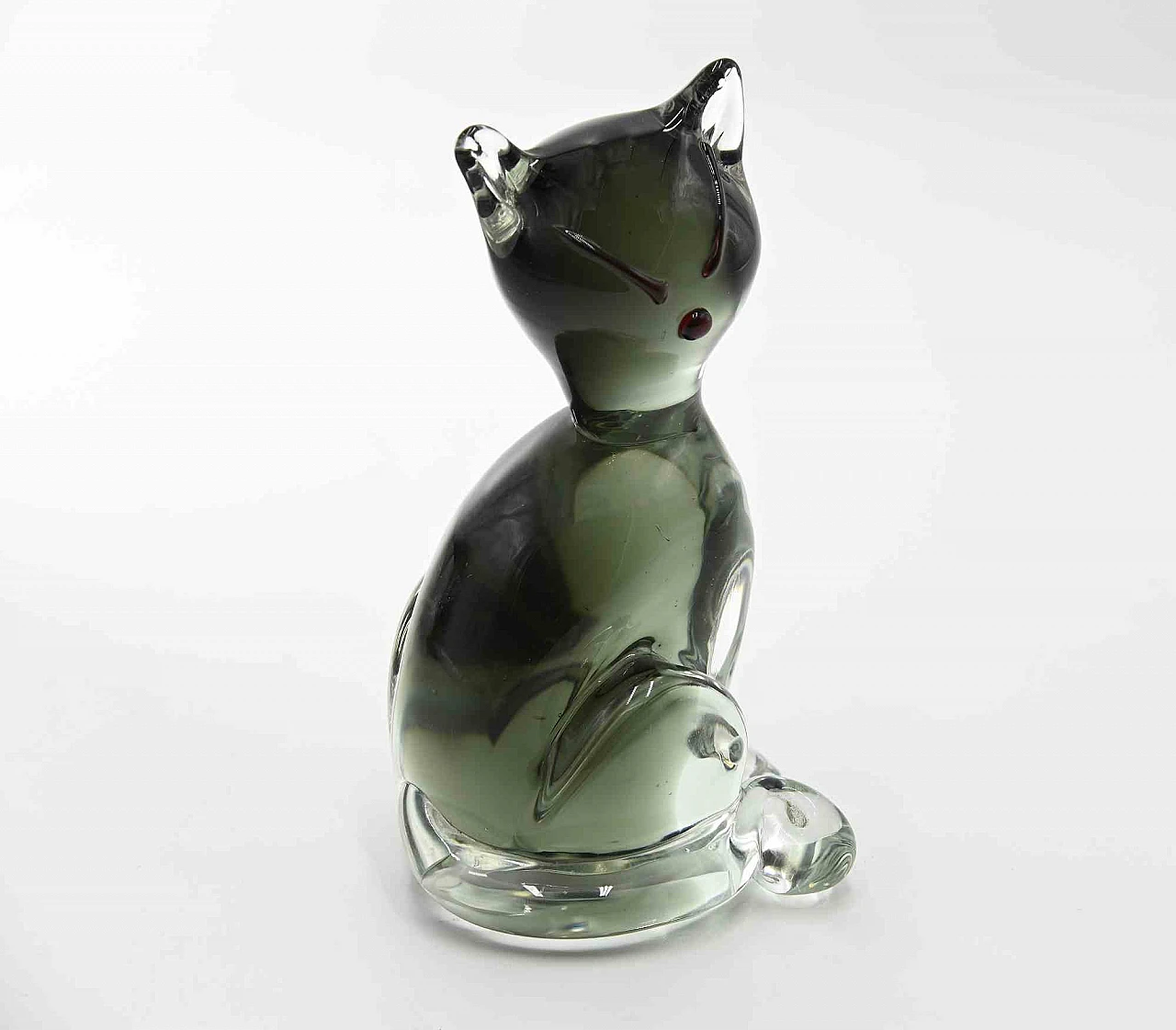 Carlo Moretti, Murano Glass Cat 1980s-1990s 1