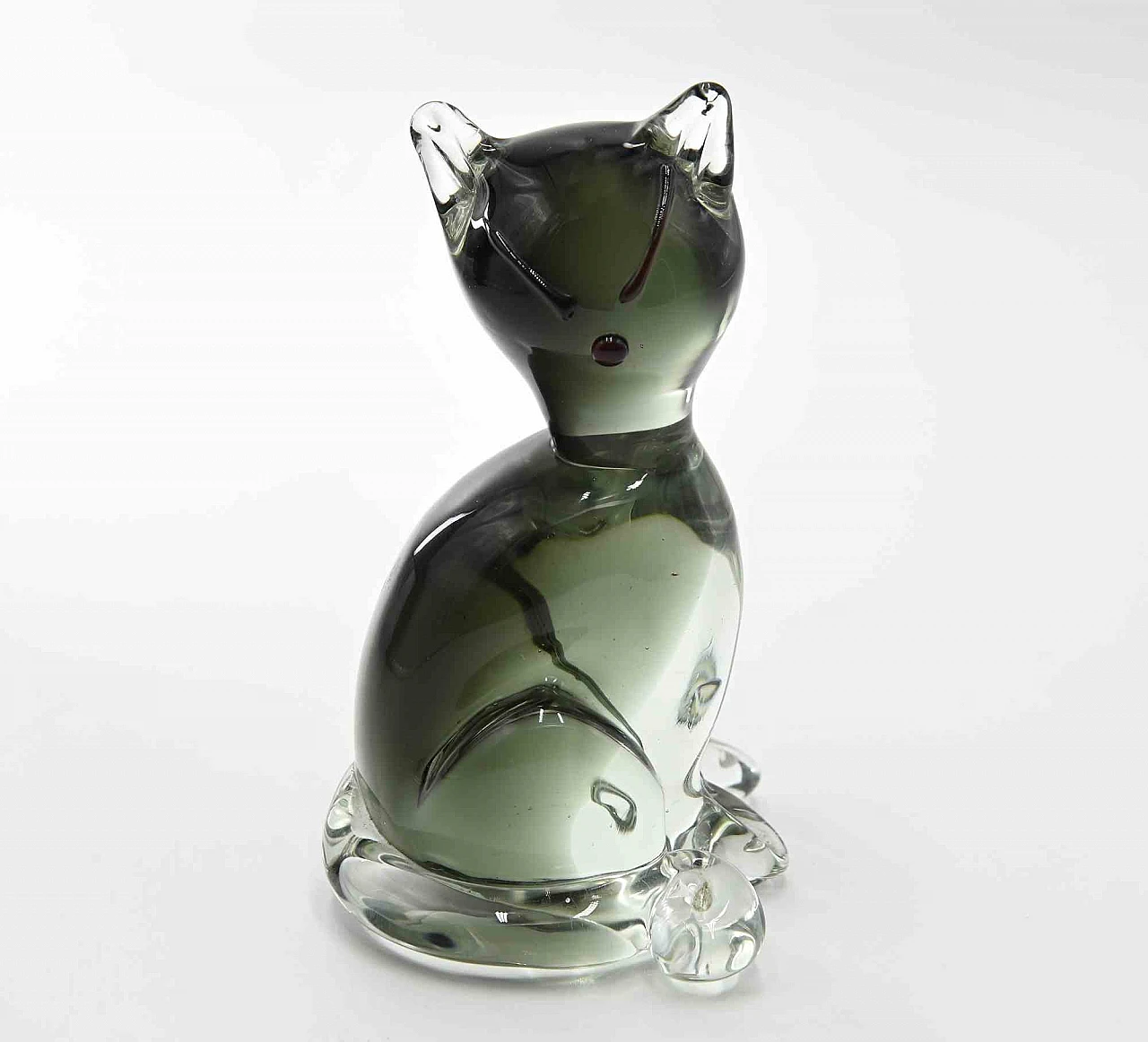 Carlo Moretti, Murano Glass Cat 1980s-1990s 3