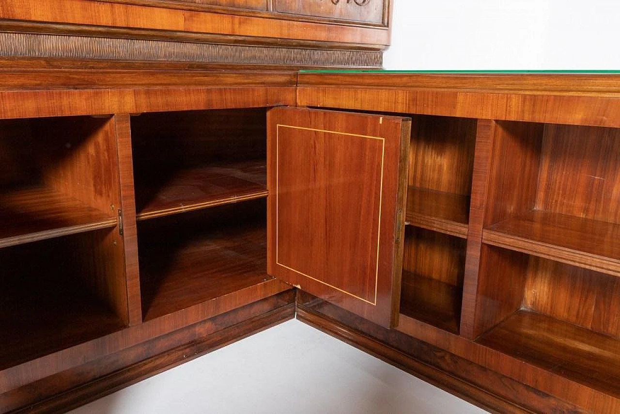 Handcrafted cabinet with carvings, 1950s 13