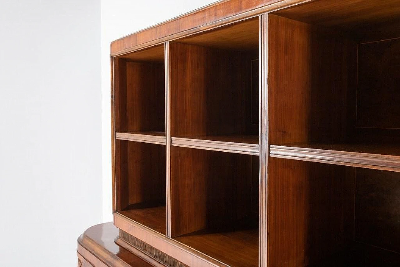 Handcrafted cabinet with carvings, 1950s 16