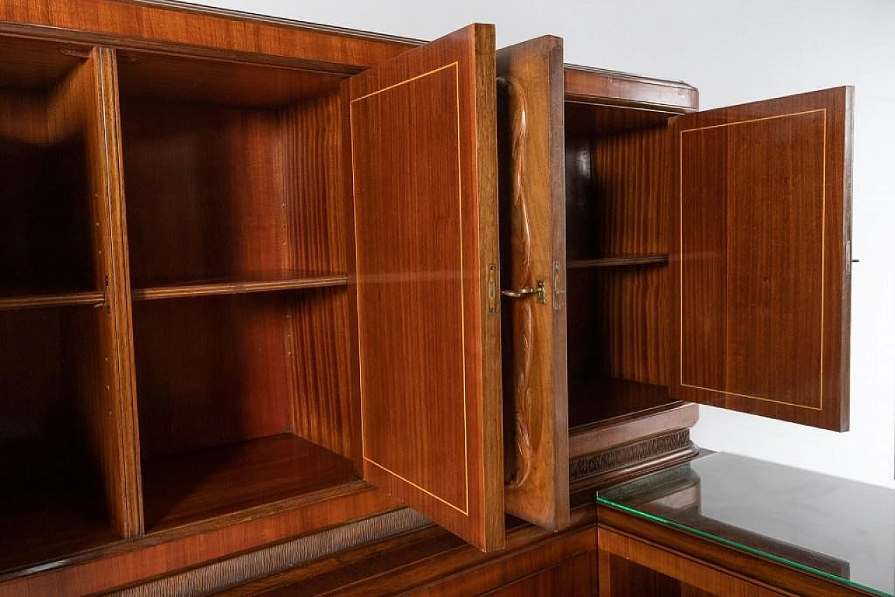 Handcrafted cabinet with carvings, 1950s 17