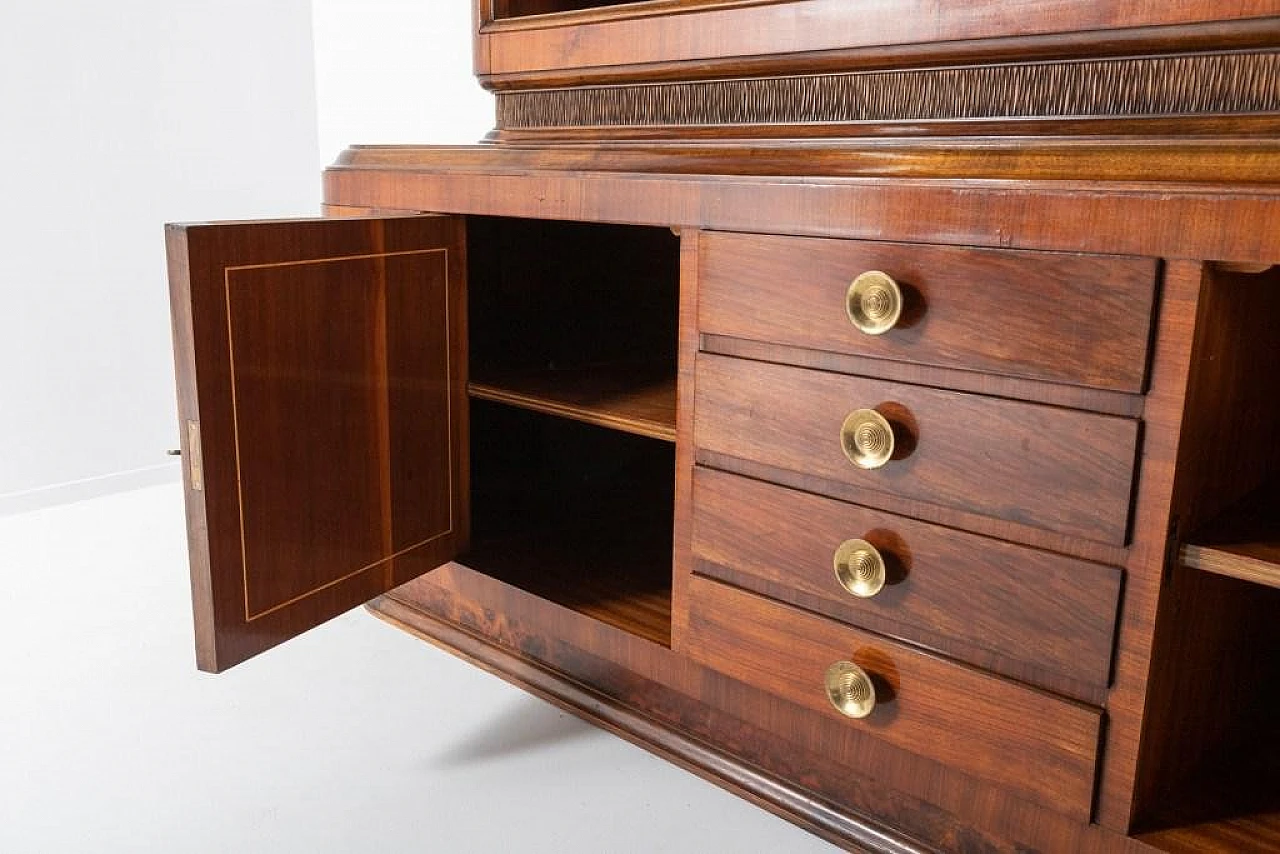 Handcrafted cabinet with carvings, 1950s 21