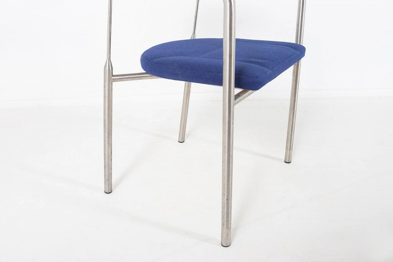 4 Steel and fabric chairs by Hansen & Sorensen, 1990s 11