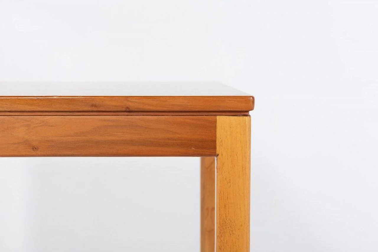 Pair of Scandinavian walnut tables, 1960s 8