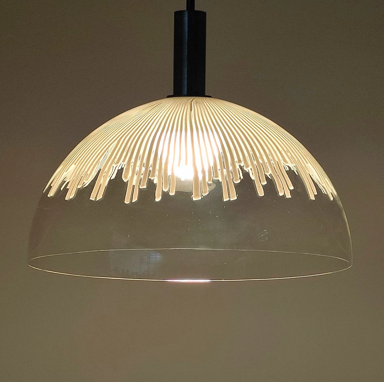 Anemone ceiling lamp by L. Diaz De Santillana for Venini, 1960s 8