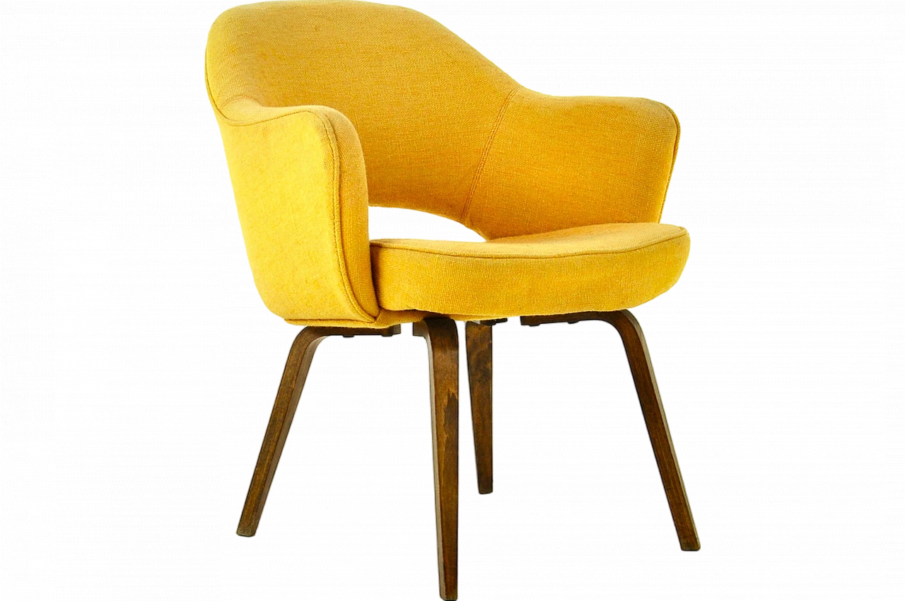 Poltrona gialla di Eero Saarinen per Knoll International, anni '60 14