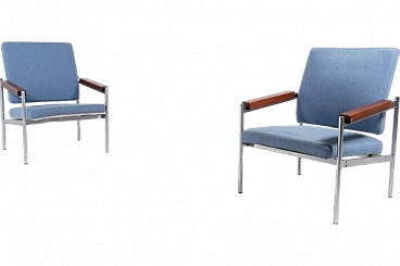 Danish Lounge Chairs by Kay Boeck Hansen for Fritz Hansen, 1970s, Set of 2