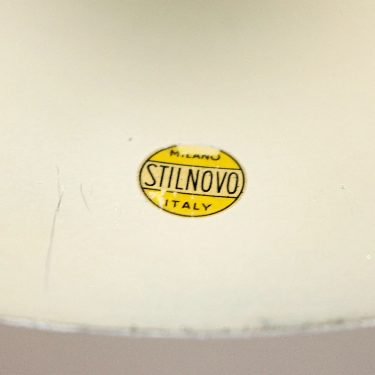 Lampadario in alluminio cromato e vetro di Stilnovo, anni '60 9