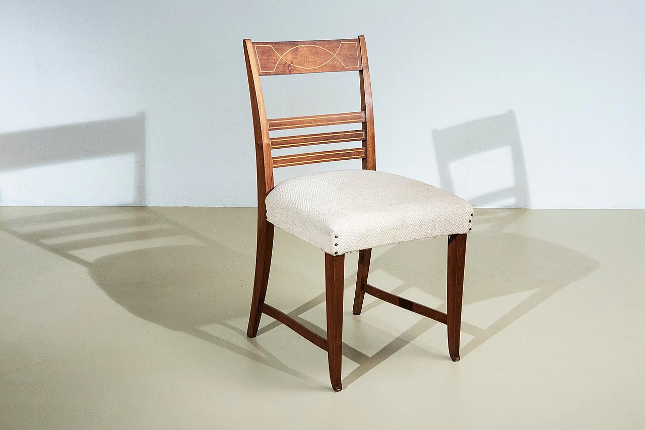 6 Wooden chairs by Paolo Buffa, 1950s 2