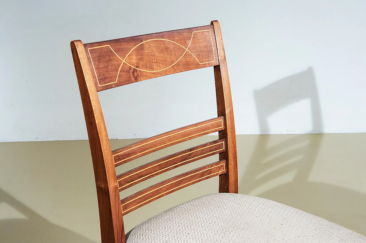 6 Wooden chairs by Paolo Buffa, 1950s 3