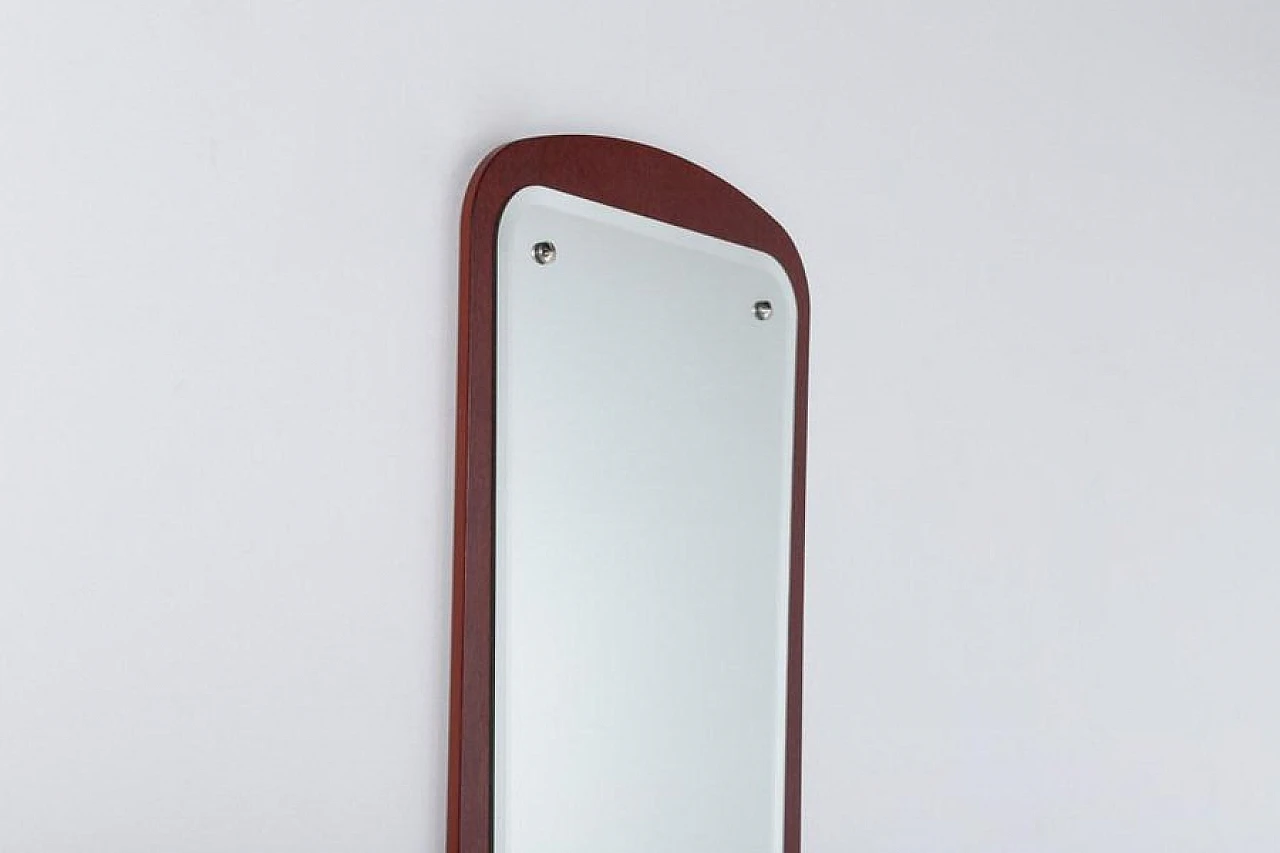 Wooden lowboard with mirror, 1970s 11