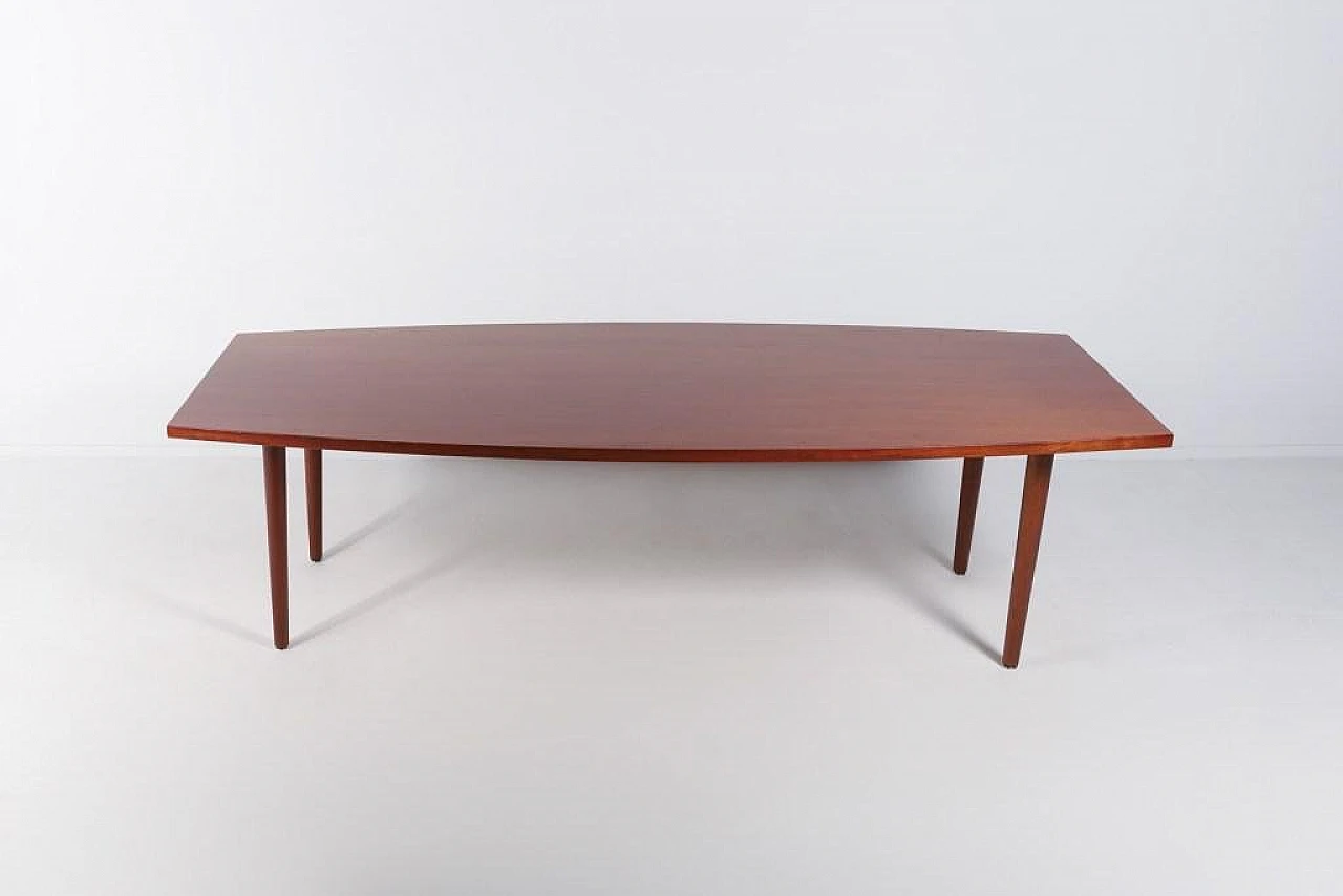 Danish teak table by Johannes Andersen, late 20th century 3