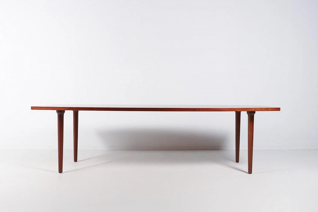 Danish teak table by Johannes Andersen, late 20th century 4