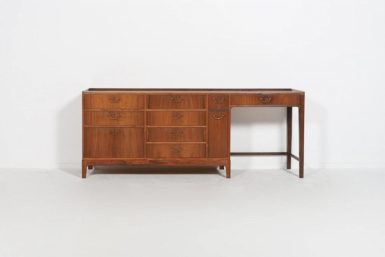 Rosewood sideboard by Frode Holm for Illums Bolighus, 1950s 1