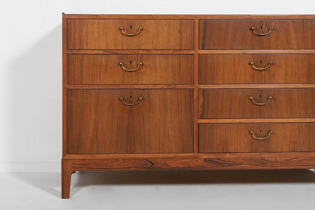 Rosewood sideboard by Frode Holm for Illums Bolighus, 1950s 4