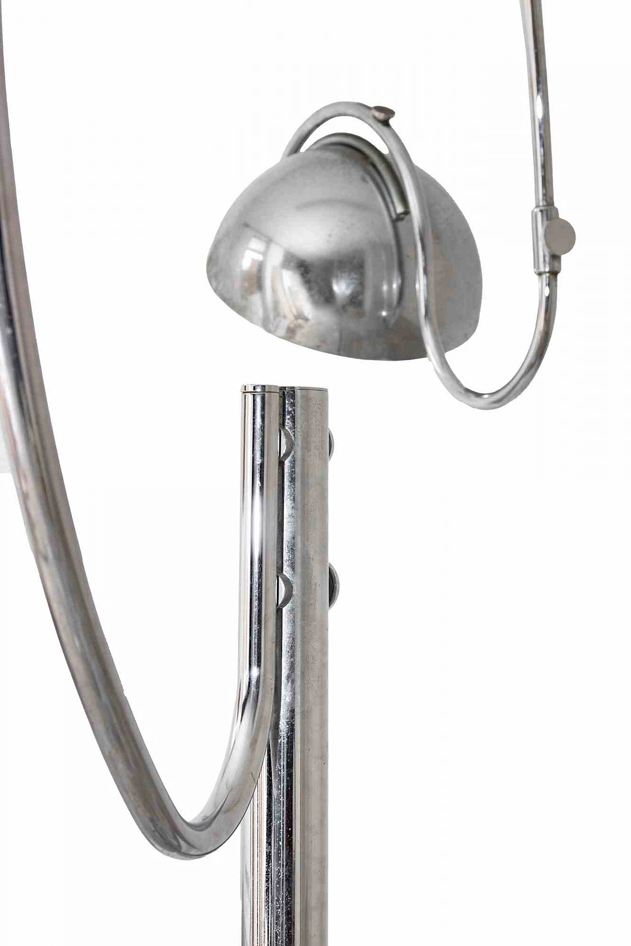 Elio Martinelli, Vintage Chromed Wall Lamp attr. to Elio Martinelli 1960s-1970s 10