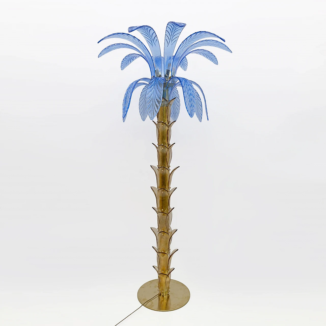 Pair of Murano glass palm floor lamps, 1970s 5