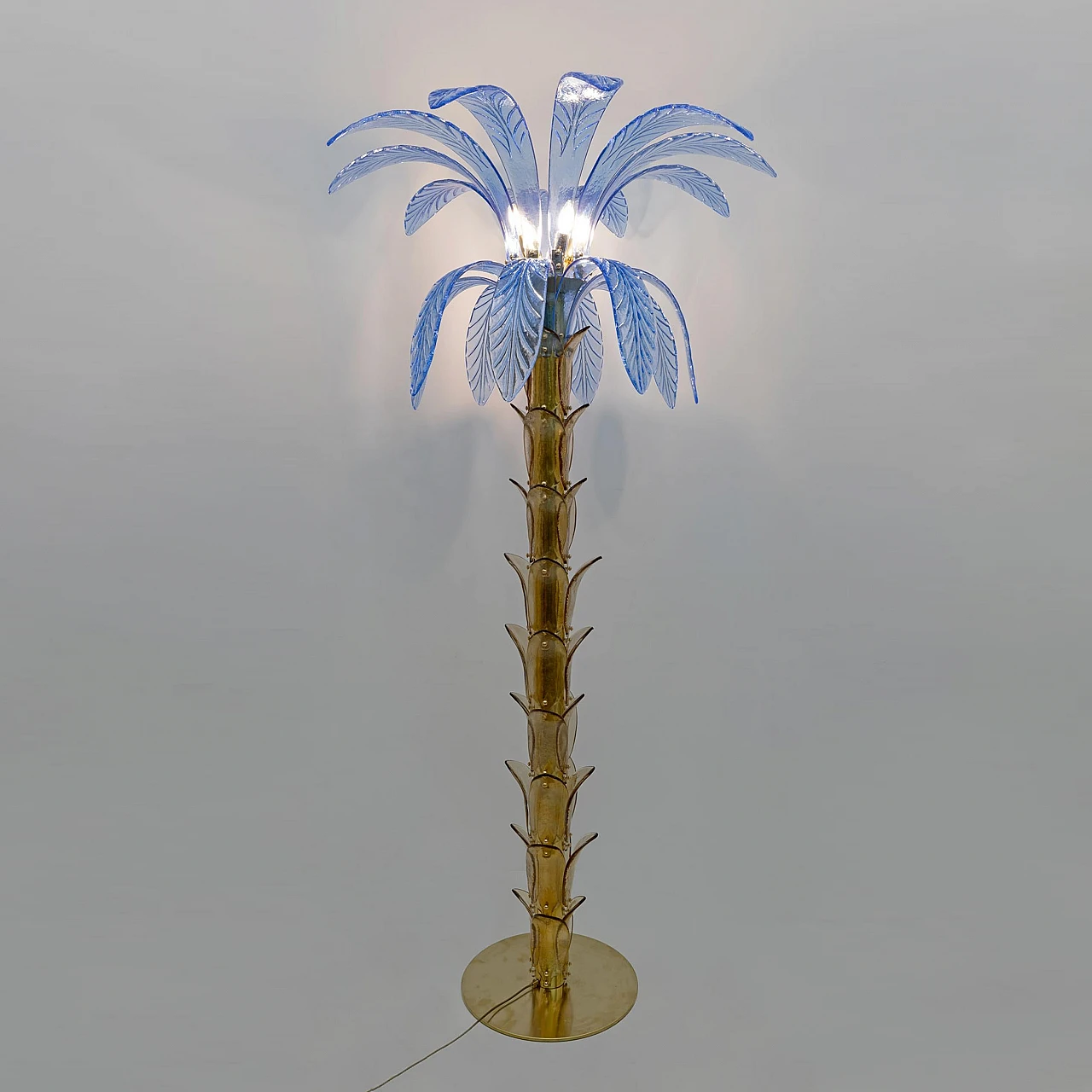 Pair of Murano glass palm floor lamps, 1970s 6