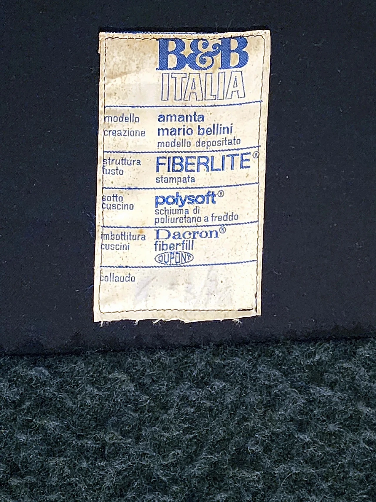 Poltrona Amanta verde acqua di Mario Bellini per C&B Italia, anni '70 10