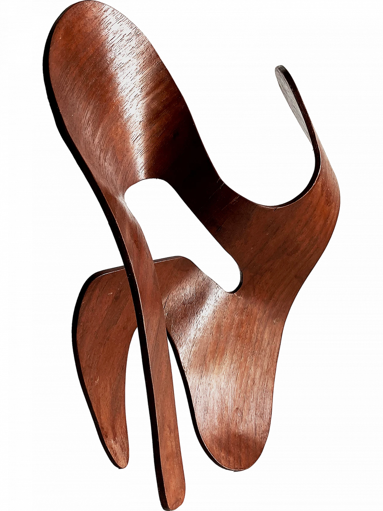 Mrs. Charles Eames_ The shadow does not bend, walnut plywood sculpture 38