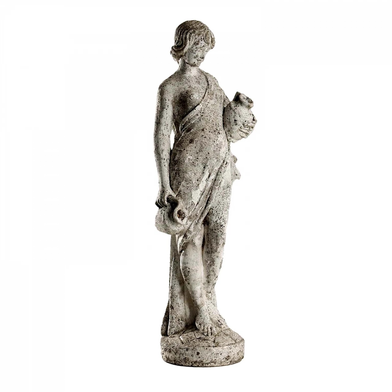 Female figure with amphorae, garden grit statue 1