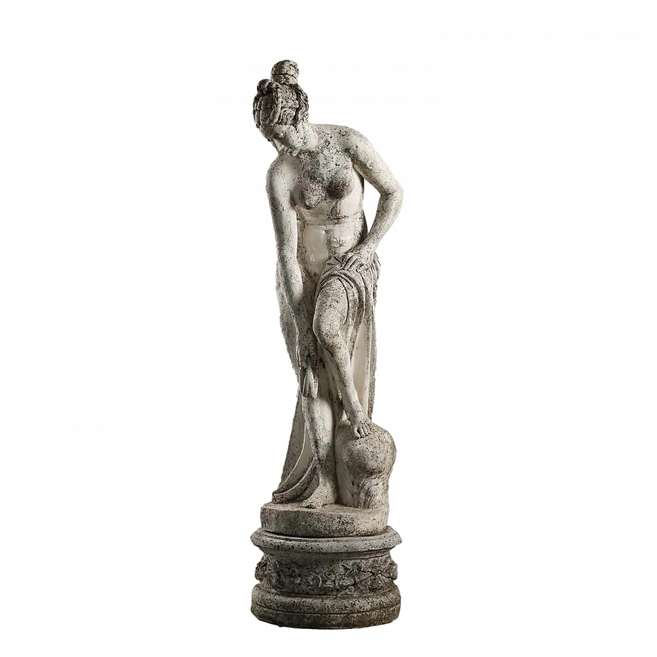 Venus bathing, garden grit statue 1