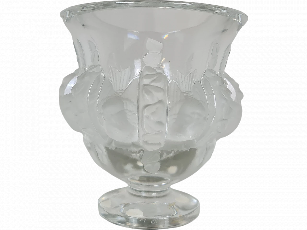 Dampierre glass vase by Marc Lalique for Lalique, 1950s 13