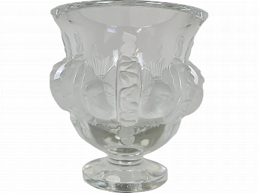 Dampierre glass vase by Marc Lalique for Lalique, 1950s