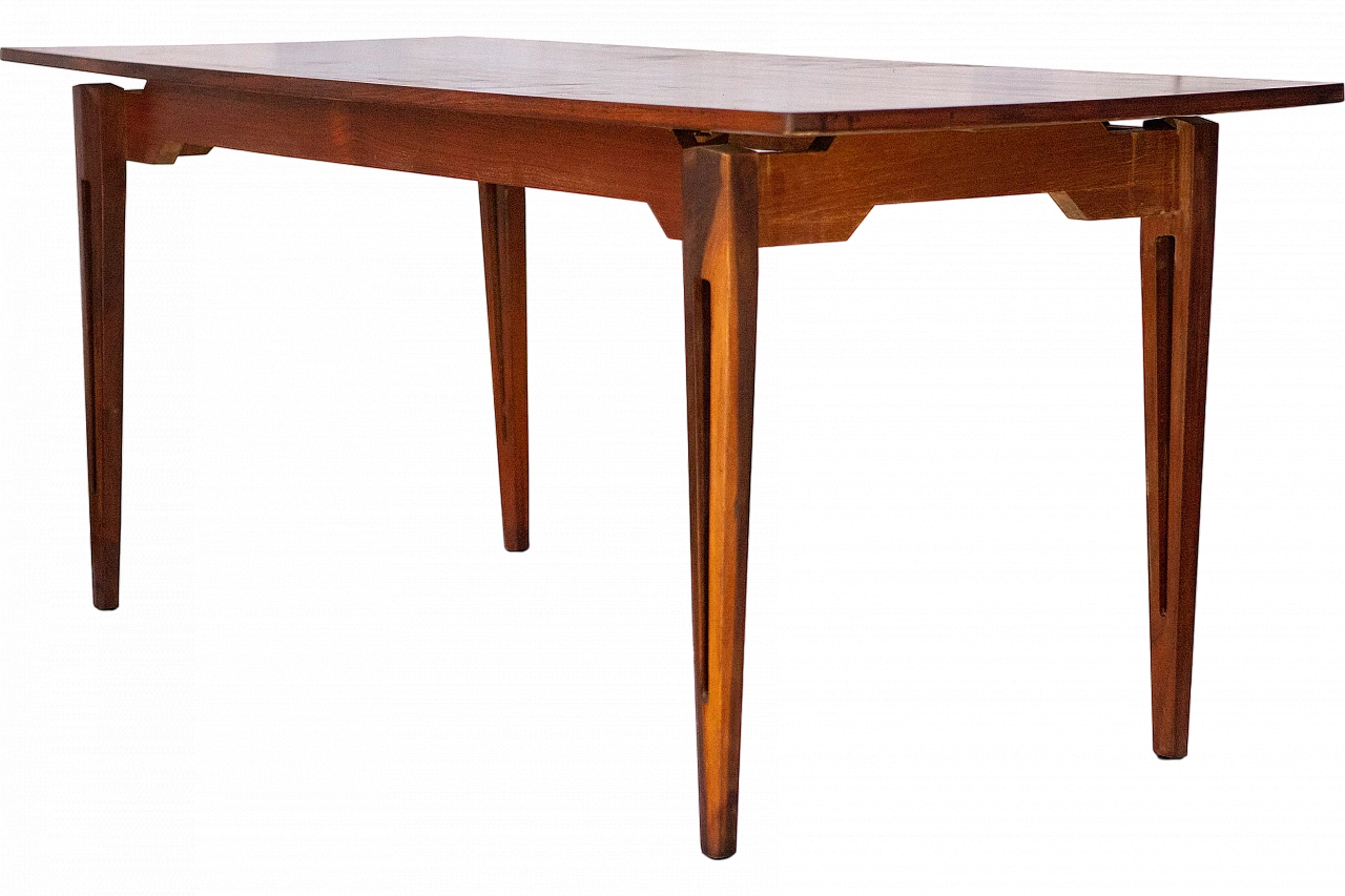 Rectangular wooden dining table in the style of Ico Parisi, 1960s 7