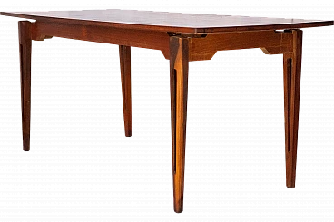 Rectangular wooden dining table in the style of Ico Parisi, 1960s