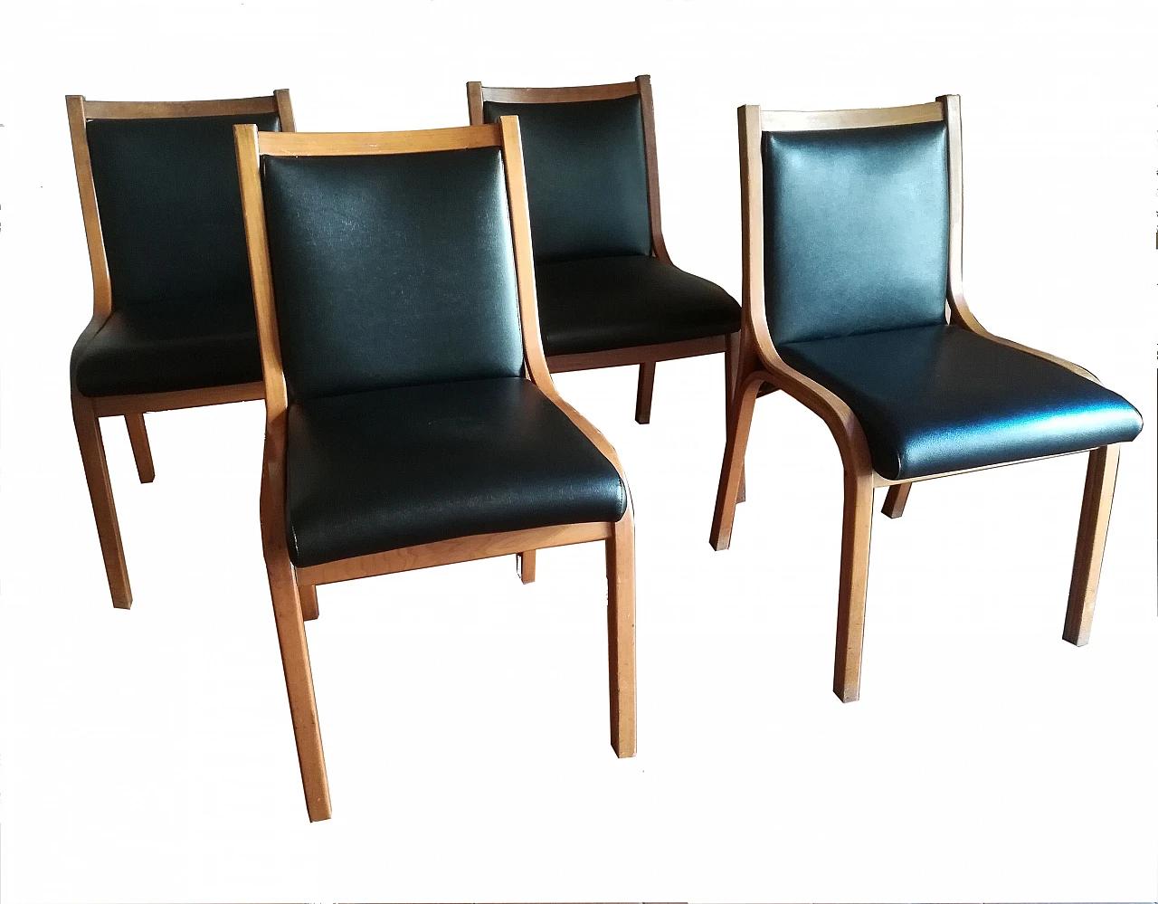 4 Cavour chairs by Gregotti, Meneghetti and Stoppino for SIM, 1960s 1