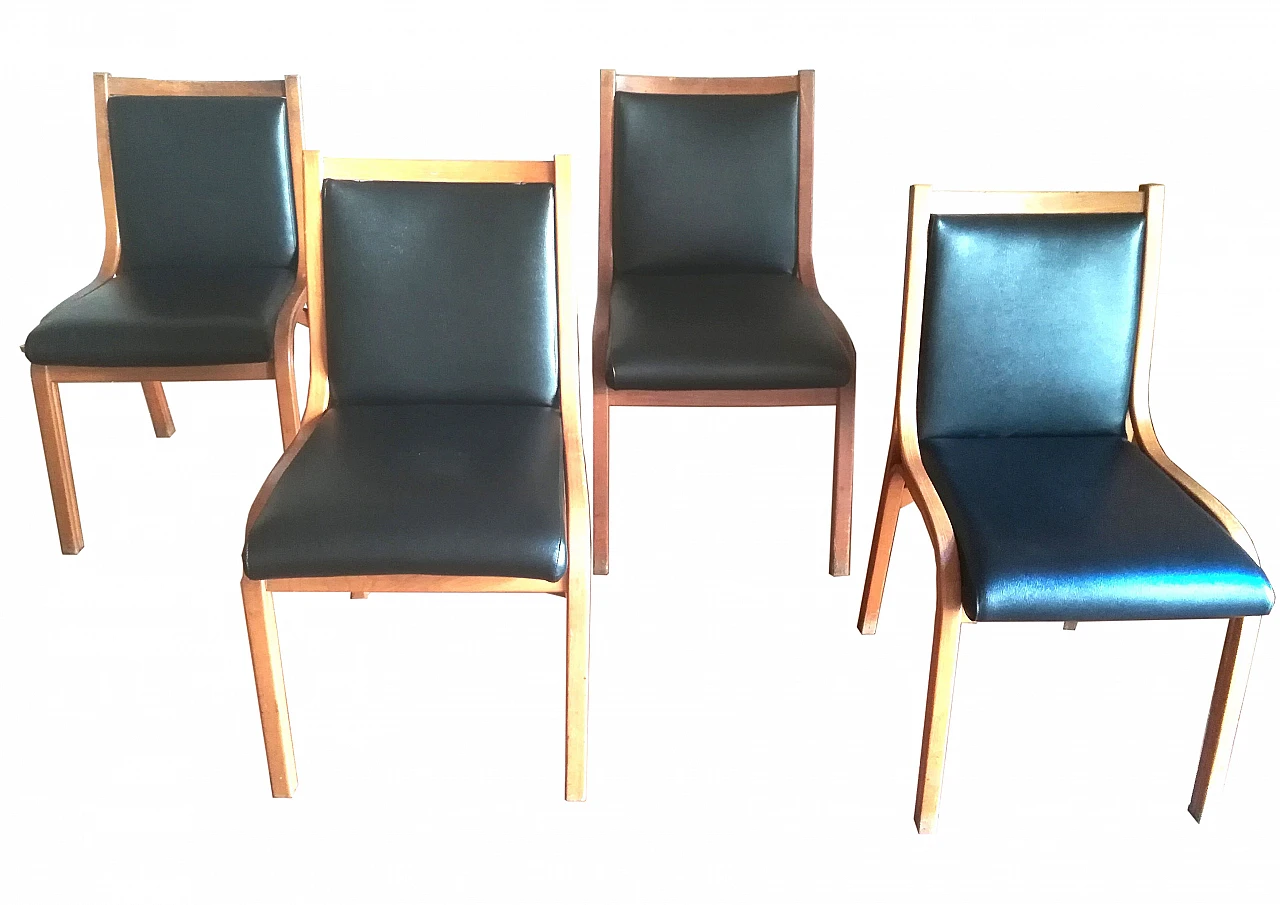 4 Cavour chairs by Gregotti, Meneghetti and Stoppino for SIM, 1960s 2