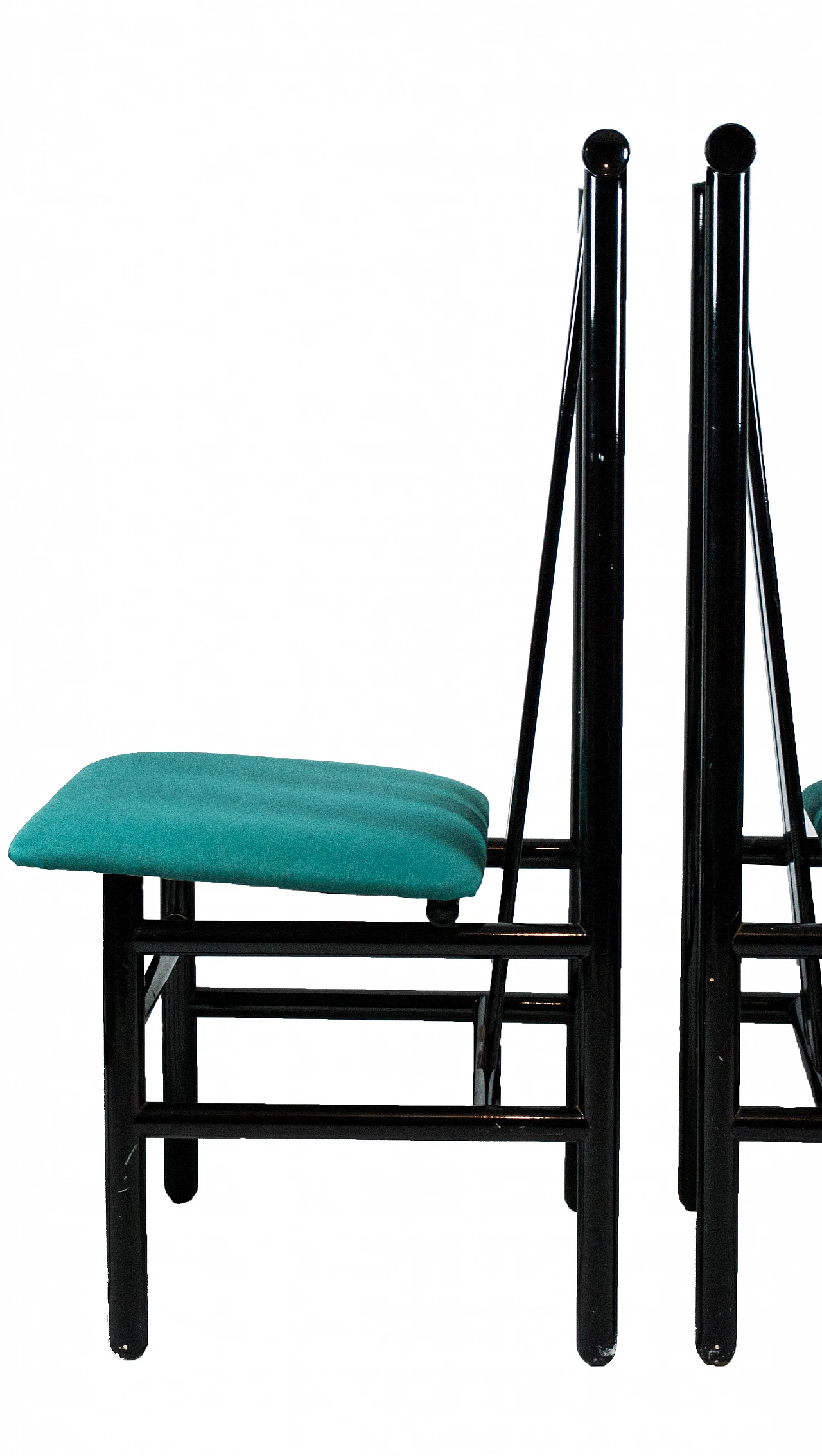 4 Zea chairs by Annig Sarian for Tisettanta, 1980s 3