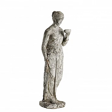 Copia da Bertel Thorvaldsen, Ebe, statua da giardino in graniglia