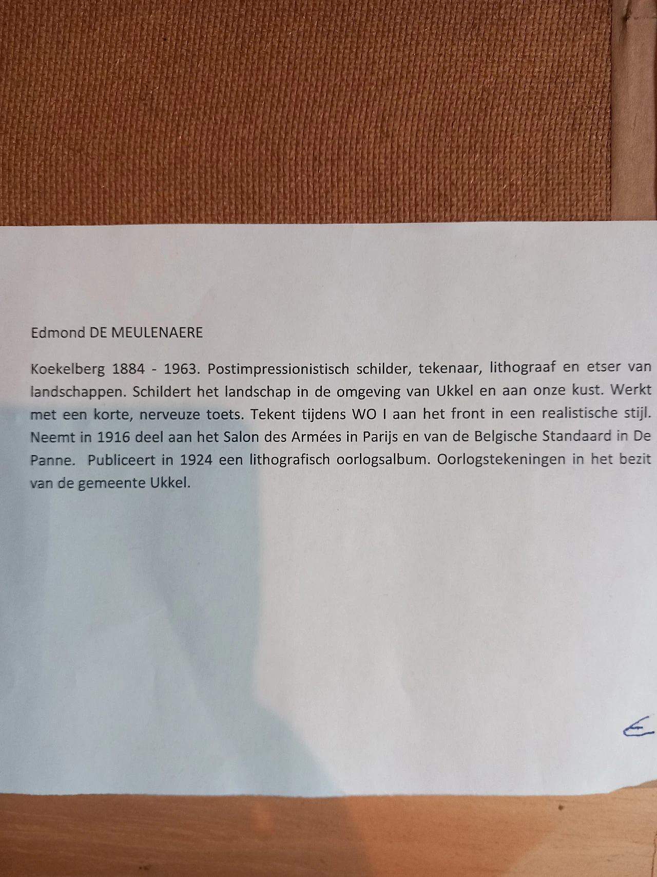 Edmond De Meulenaere, Mercato a Gand, olio su tavola, anni '40 7